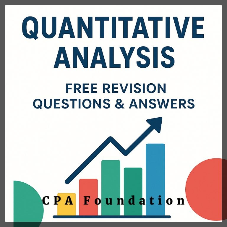 Free Quantitative Analysis Revision Questions | Exam Preparation Services